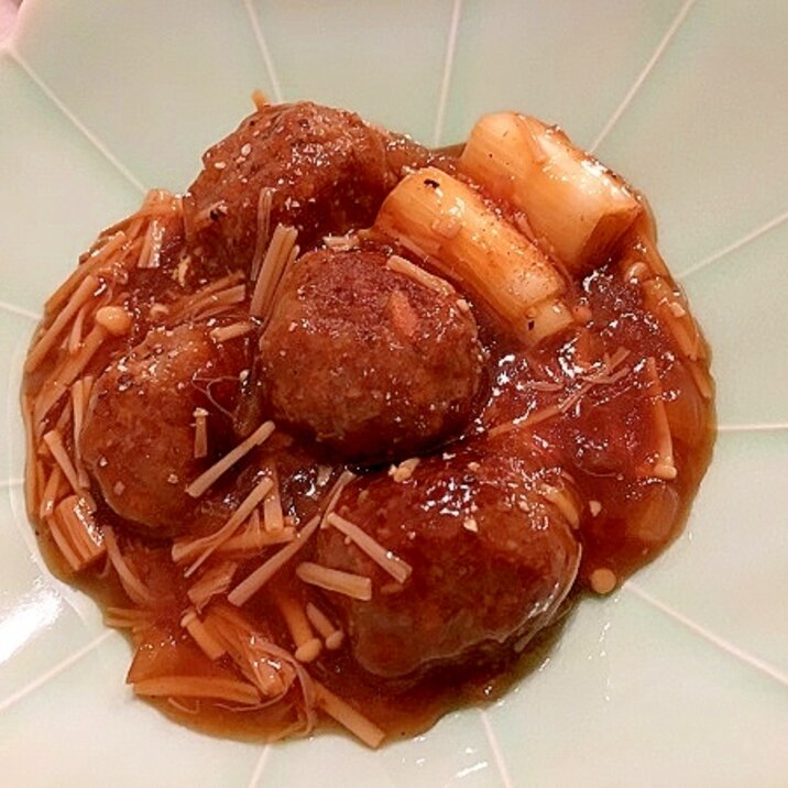 肉だんごの中華風甘酢あんかけ